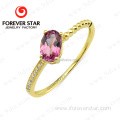 Gemstone Single Stone 1 Gram Gold Ring Jewelry